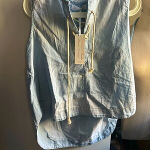 Roma Studio Premium Collection Sleeveless Top – Ice Wash – Size XL